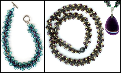 Photo of Class Beaded Soutache Necklace & Bracelet